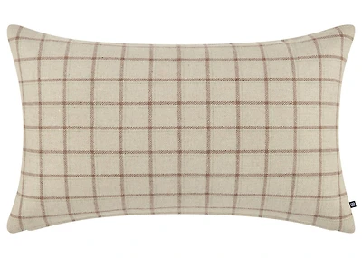 Charlton Plaid Pillow 14x24 Sand
