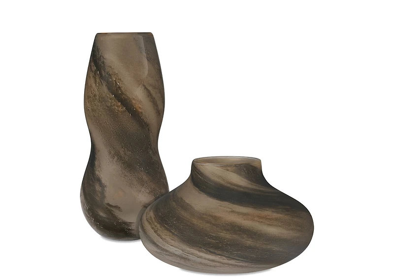 Orlo Vase Tall Brown