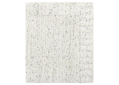Shana Chenille Flecked Throw Ivory/Mu