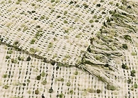 Nola Throw Ivory/Lt. Green/Dk. Green