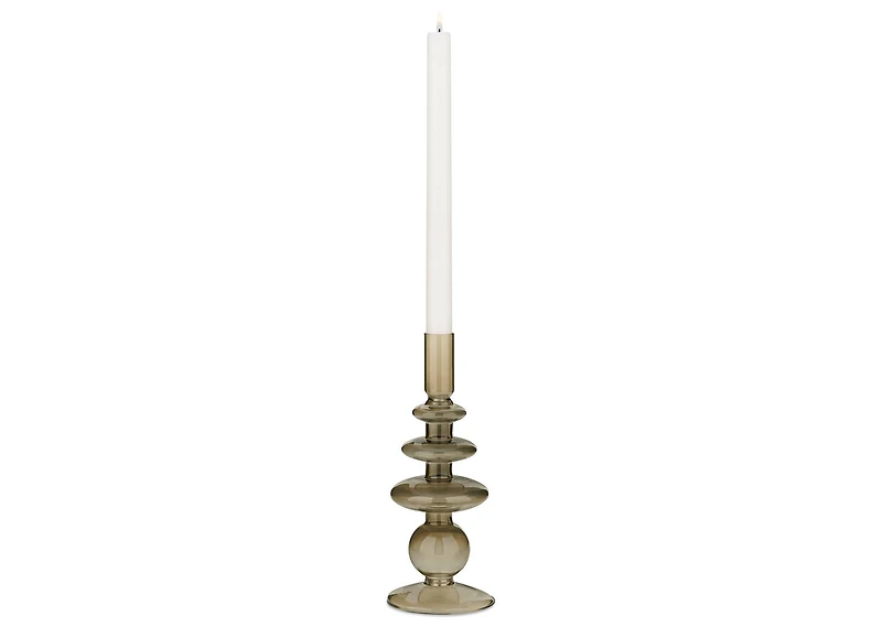 Bobbi Candle Holder Large Brown