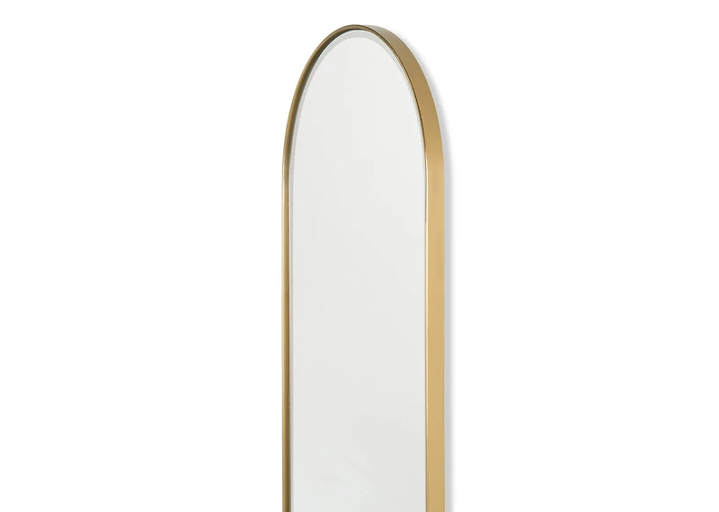 Erika Wall Mirror Oval Brass