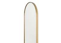 Erika Wall Mirror Oval Brass