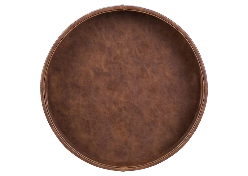 Tessa Round Tray Small Cognac