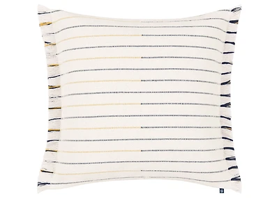Bosa Striped Pillow 20x20 Iv/Navy/Amb