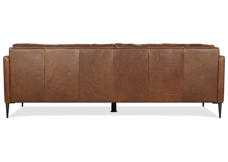 Valerio Leather Sofa -Leon Maple