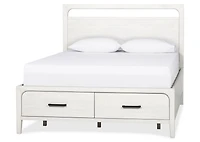 Marisol Storage Bed -Nevin Fog, QUEEN