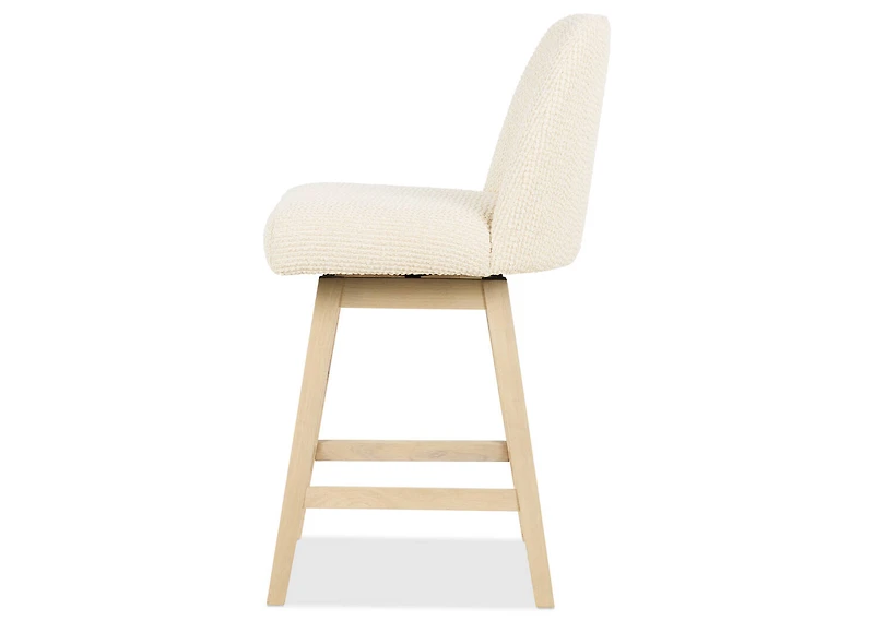 Blair Swivel Counter Stool -Elna Ivory
