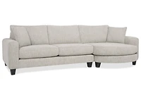 Bronx Round Chaise RCF -Fairfax Almond