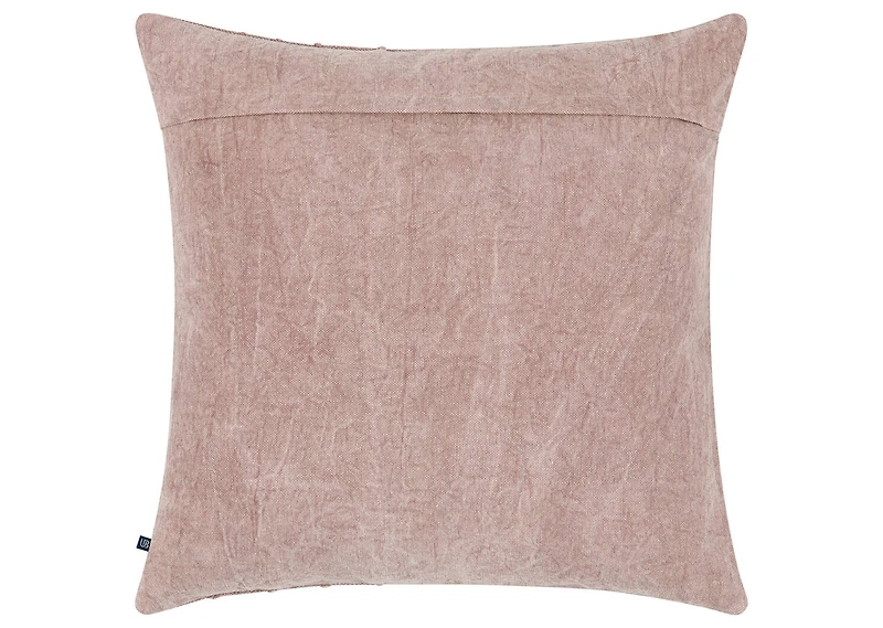 Bellamy Cotton Pillow 20x20 Pink Dust