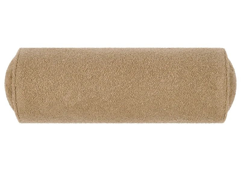 Evia Boucle Bolster Pillow Fawn