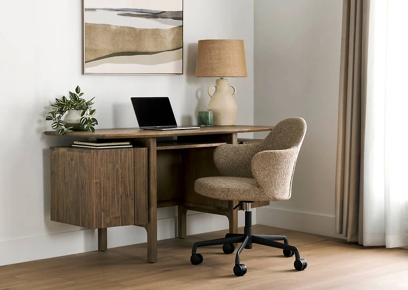 Mateo Office Chair -York Cappuccino