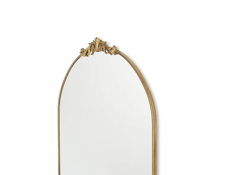 Faye Mantle Mirror Antique Brass