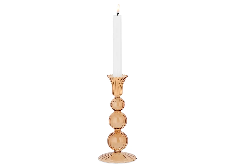 Betty Candle Holder Medium Amber