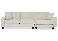 Bronx Round Chaise RCF -Fairfax Oyster