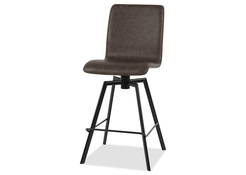 Emmett Swivel Counter Stool -Esra Brown