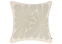 Sylva Cotton Floral Pillow 20x20 Iv/Sand
