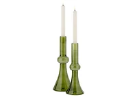 Renn Candle Holder Short Green