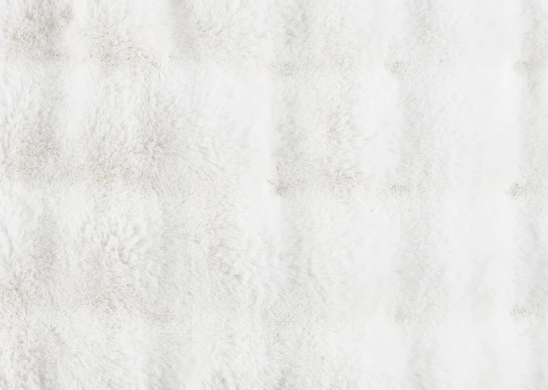 Zoey Faux Fur Throw White