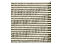 Elliott Stripe Throw Green/Ivory