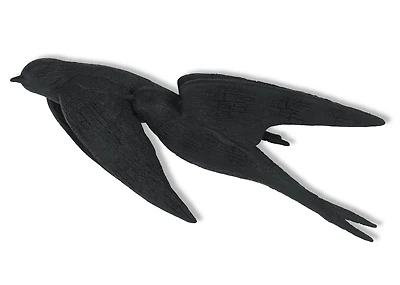 Swallows I Wall Decor Black