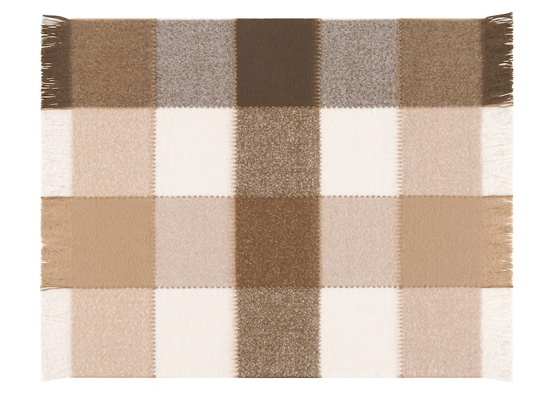 Eryn Patchwork Throw Iv/Caramel/Brown