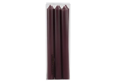 Cassa 6pc Taper Candles Set 8" Bordeaux