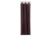 Cassa 6pc Taper Candles Set 8" Bordeaux