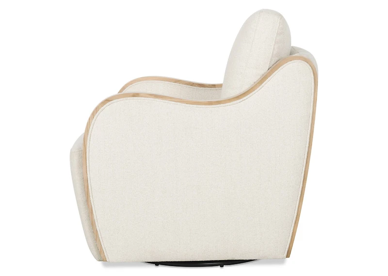 Olivia Swivel Armchair -Mel Ivory