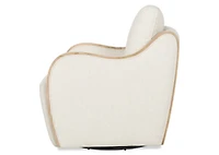 Olivia Swivel Armchair -Mel Ivory