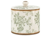 Chelsea Canister Large Ivory/Green