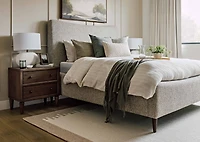 Sylvie 2 Drawer Nightstand -Idris Amber