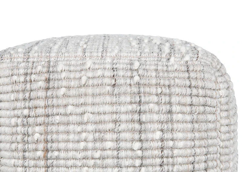 Casis Pouf Grey/Ivory