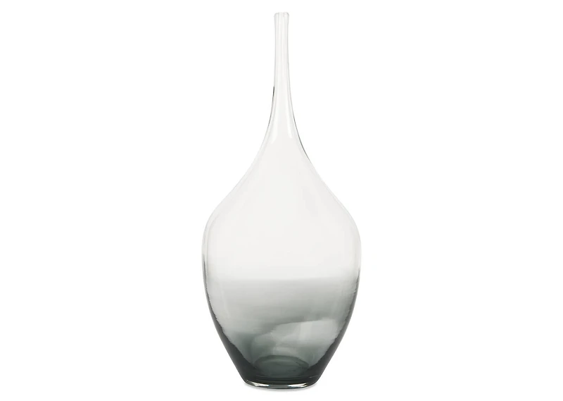 Lucius Decor Vase Short Clear/Grey
