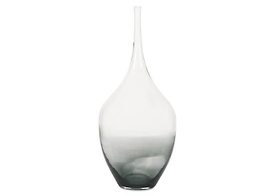 Lucius Decor Vase Short Clear/Grey