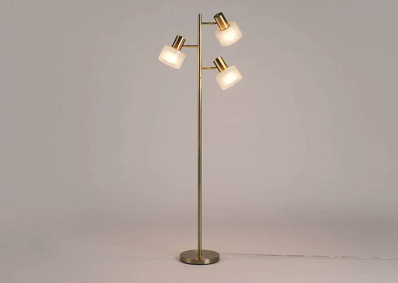 Arnett Floor Lamp Brass