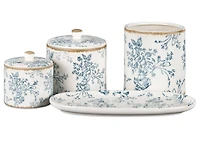 Chelsea Utensil Holder Ivory/Blue