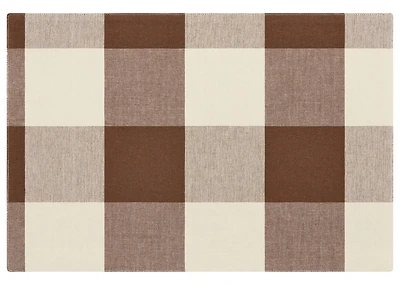Maeve Check Placemat Toffee/Sand
