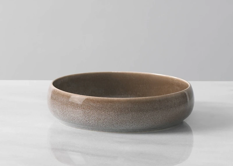 Tusket 16 piece Dish Set Brown