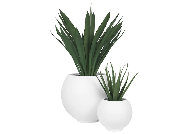 Reyes Outdoor Planter Large White