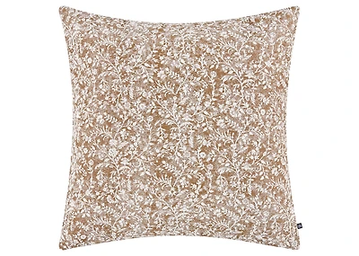 Hayley Pillow 20x20 Toffee/Ivory
