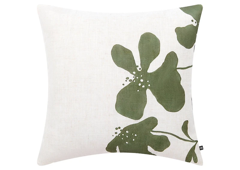 Nylah Pillow 20x20 Ivory/Green