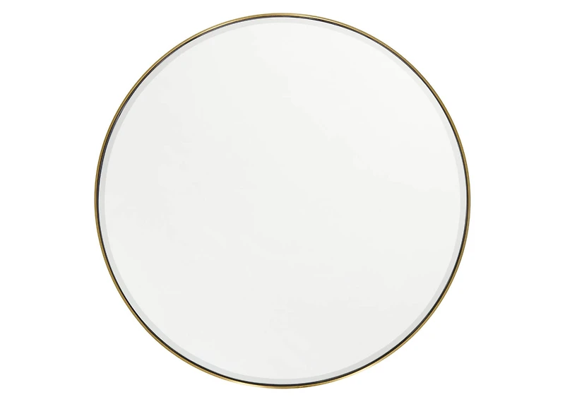 Erika Wall Mirror Round Brass