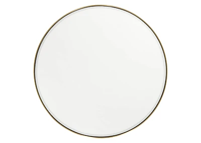 Erika Wall Mirror Round Brass