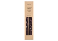Twist Taper Candles Set Bordeaux
