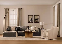 Mila Right-Arm Chair Module -Sela Iron