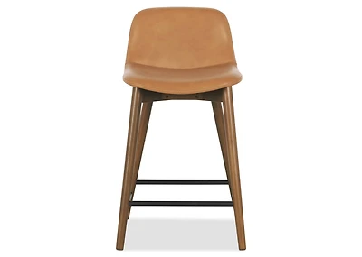 Decklyn Lthr Counter Stool -Olson Camel