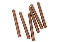 Cassa 6pc Taper Candles Set 8" Rust