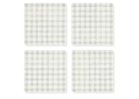 Gingham Coaster Set
