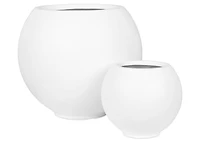 Reyes Outdoor Planter Large White